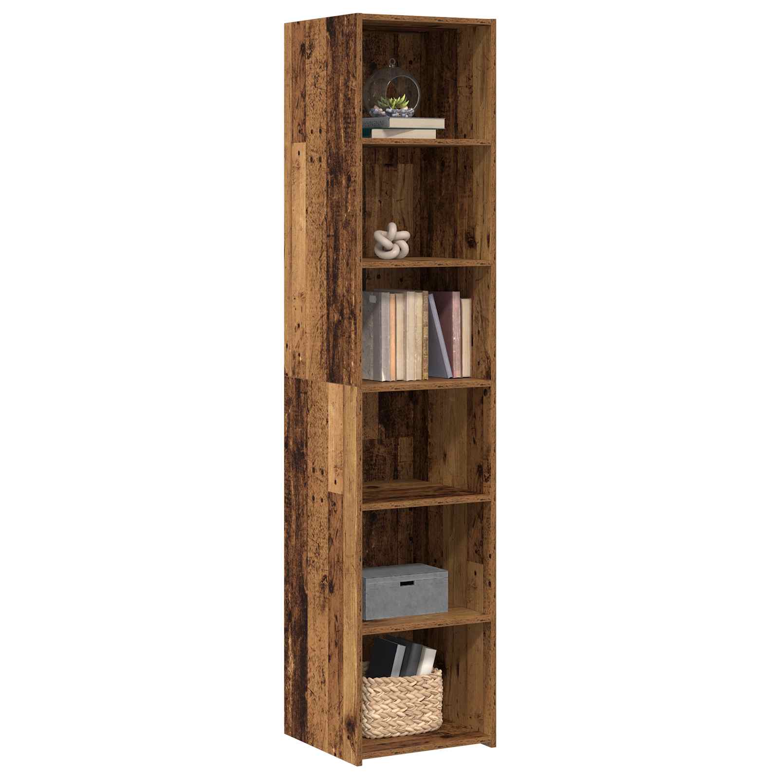 vidaXL Bufet Stare drewno 40 x 41 x 185 cm Drewno inżynieryjne