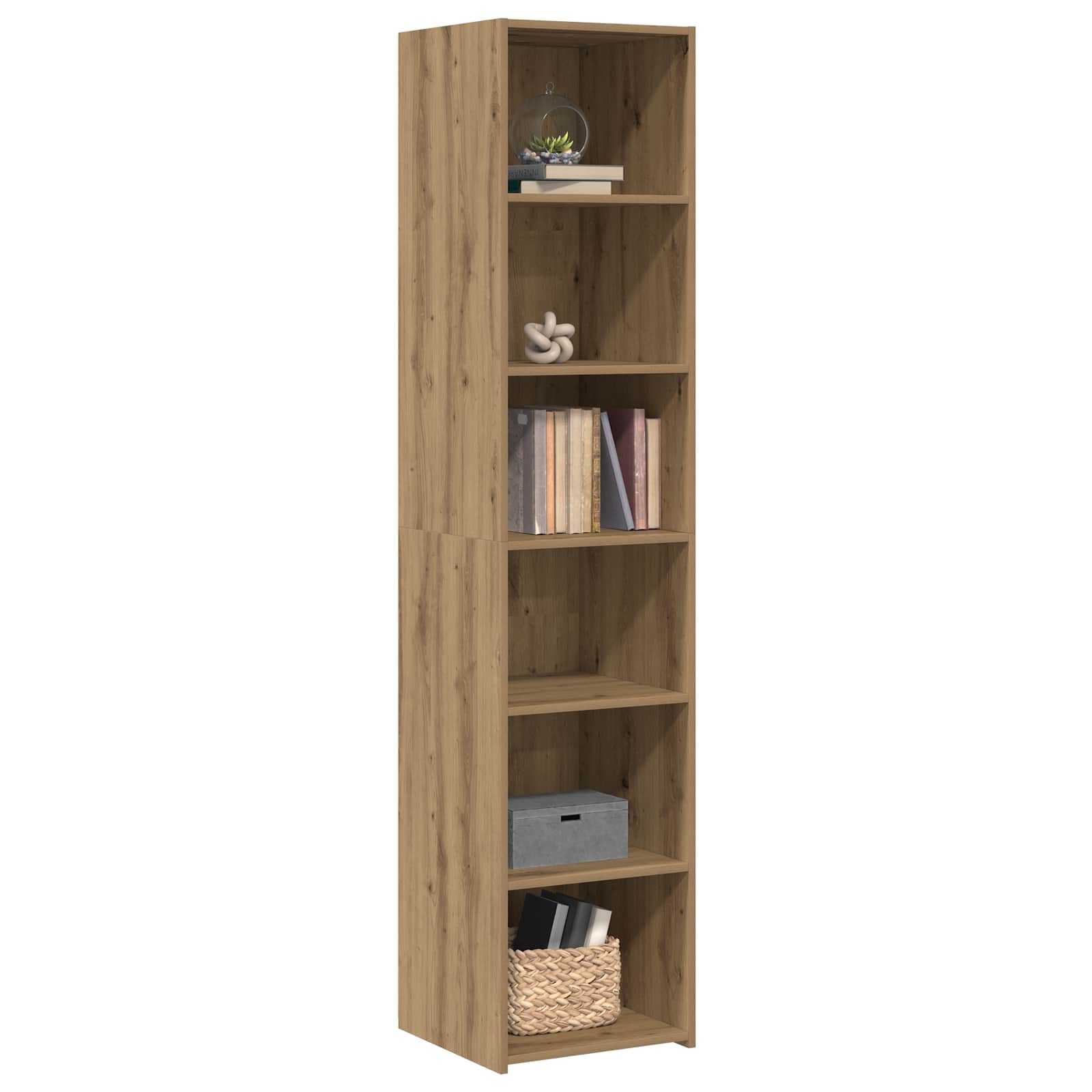 vidaXL Bufet Dąb artisan 40 x 41 x 185 cm Drewno inżynieryjne