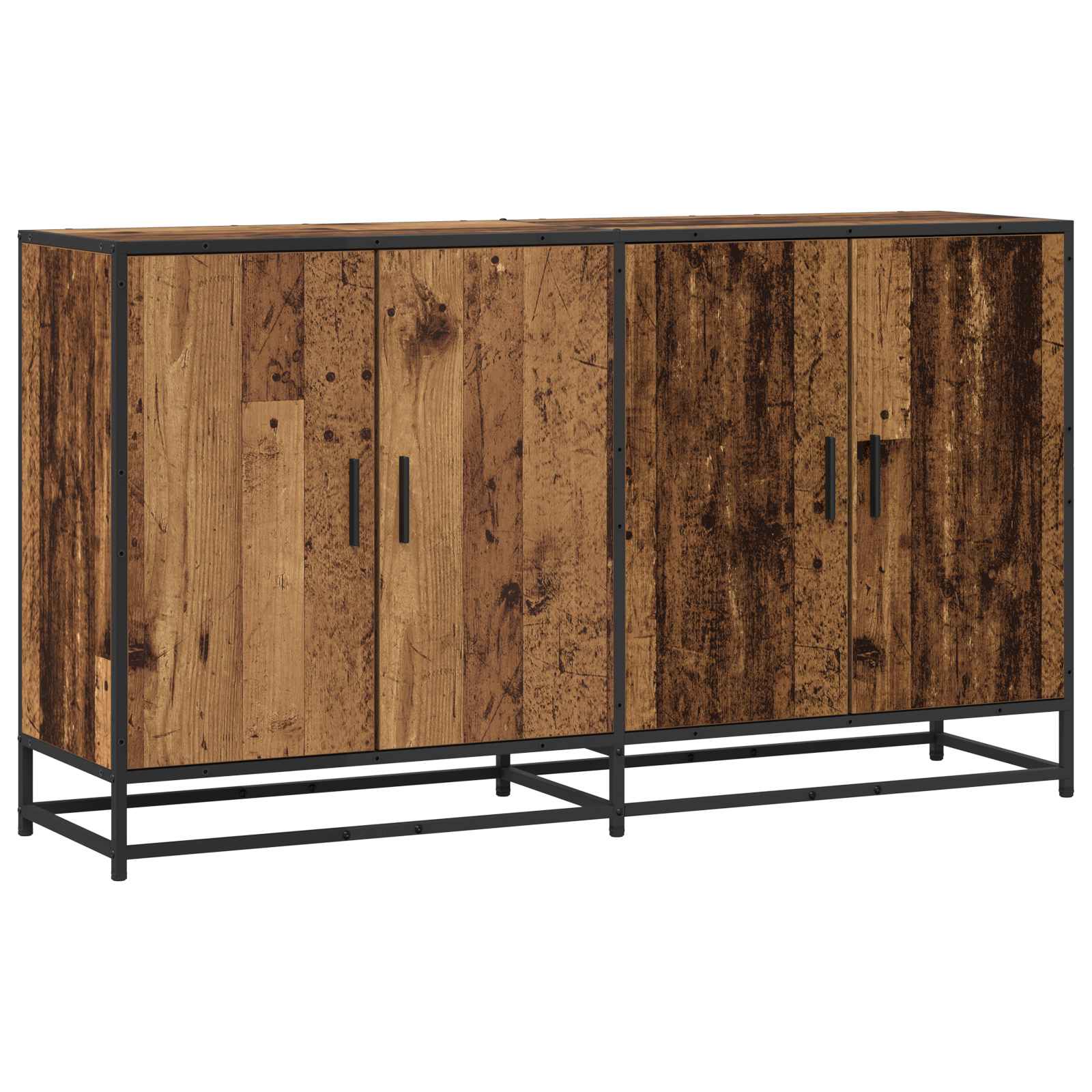 vidaXL Bufet Stare drewno 134 x 35 x 76 cm Drewno inżynieryjne