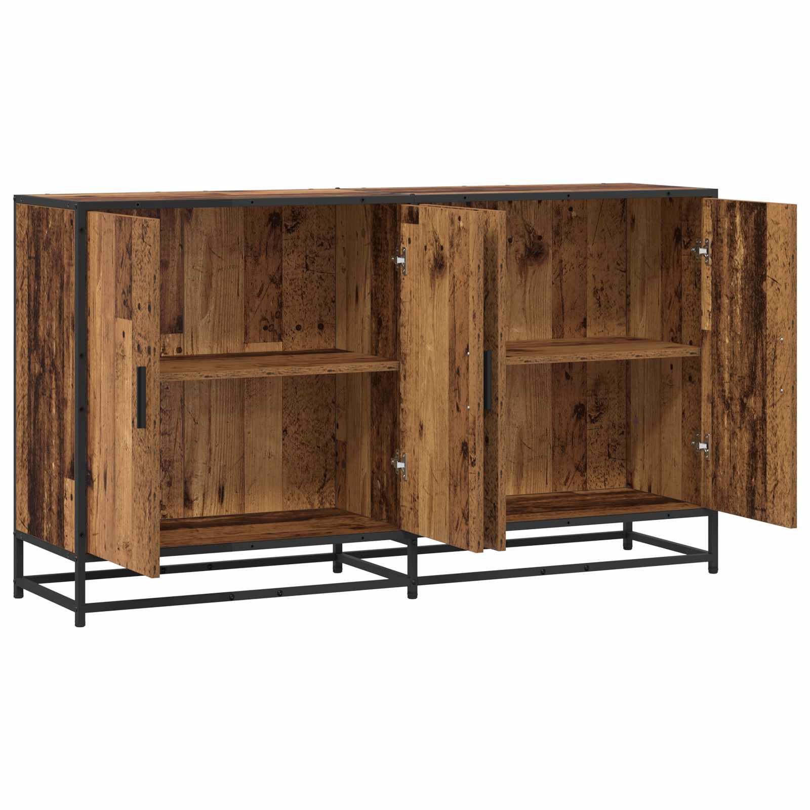 vidaXL Bufet Stare drewno 134 x 35 x 76 cm Drewno inżynieryjne