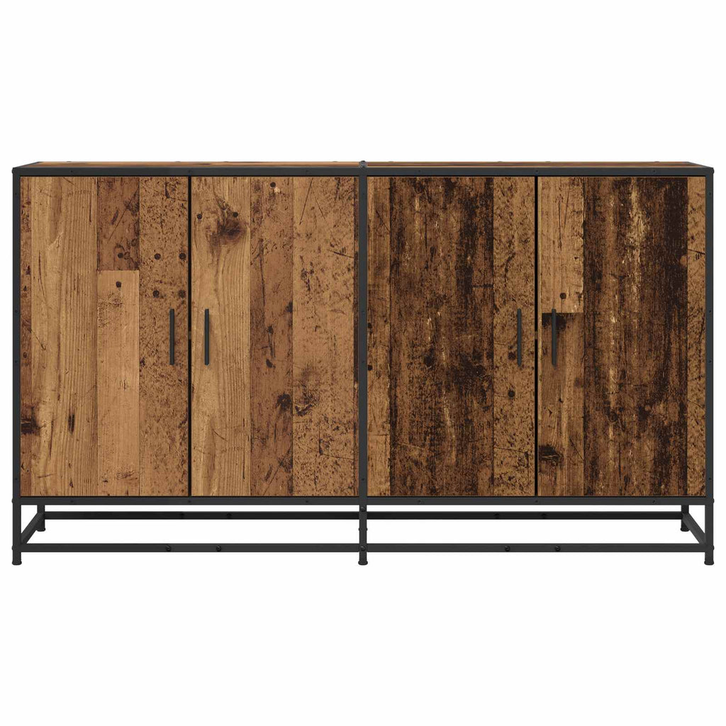 vidaXL Bufet Stare drewno 134 x 35 x 76 cm Drewno inżynieryjne