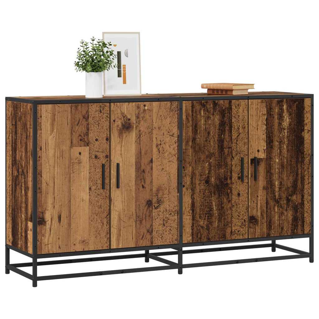 vidaXL Bufet Stare drewno 134 x 35 x 76 cm Drewno inżynieryjne