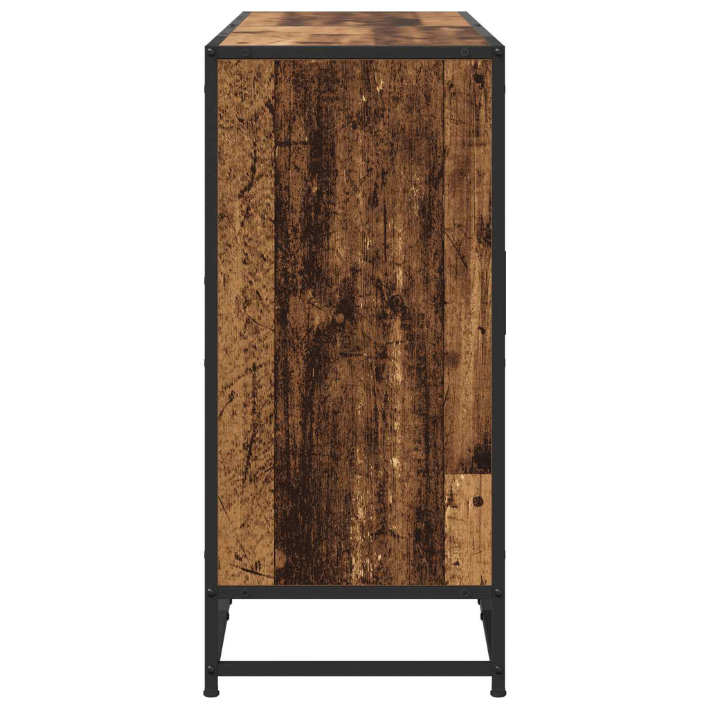 vidaXL Bufet Stare drewno 134 x 35 x 76 cm Drewno inżynieryjne