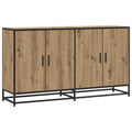 vidaXL Bufet Dąb artisan 134 x 35 x 76 cm Drewno inżynieryjne