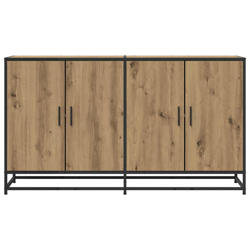 vidaXL Bufet Dąb artisan 134 x 35 x 76 cm Drewno inżynieryjne