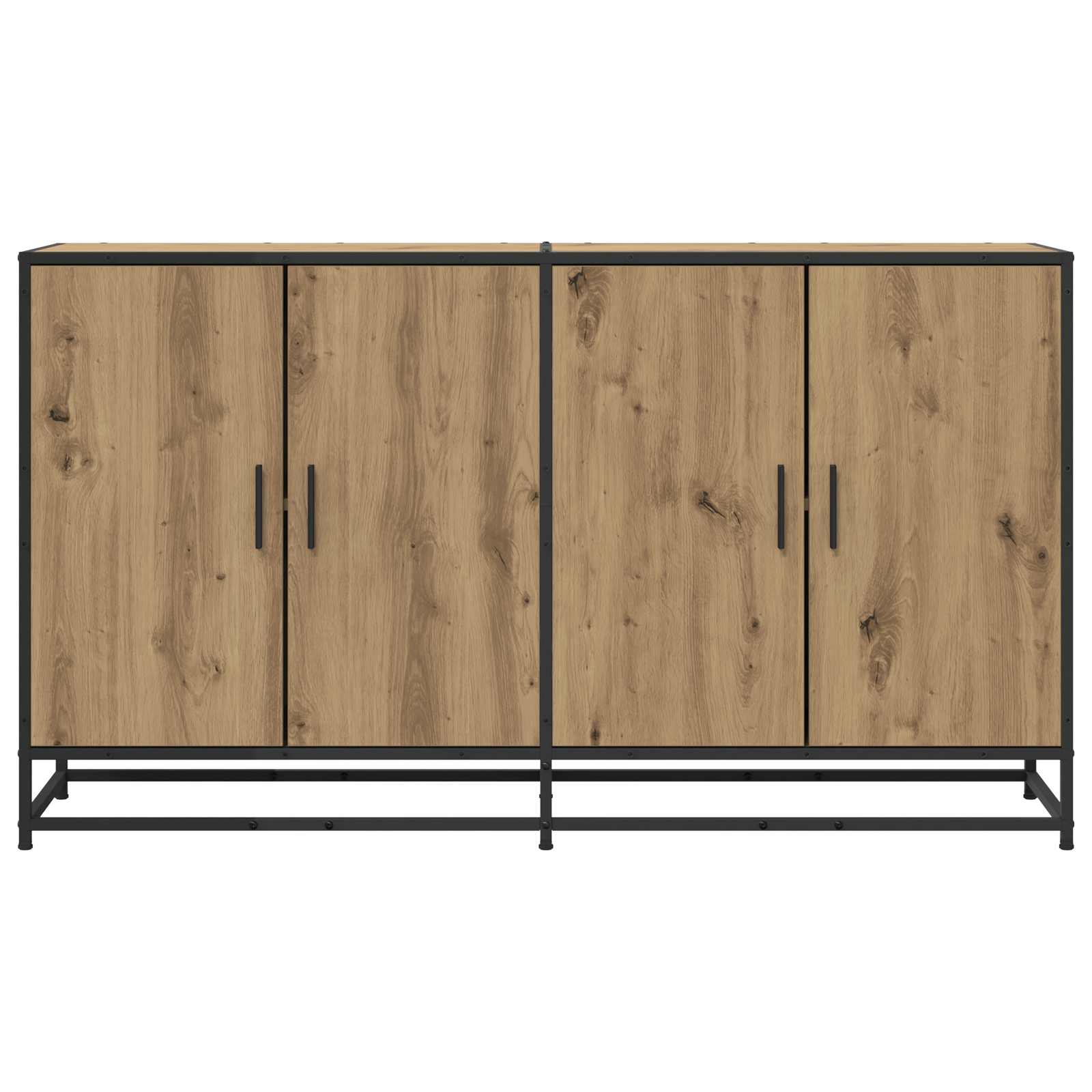 vidaXL Bufet Dąb artisan 134 x 35 x 76 cm Drewno inżynieryjne