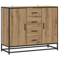 vidaXL Bufet Dąb artisan 92 x 35 x 76 cm Drewno inżynieryjne
