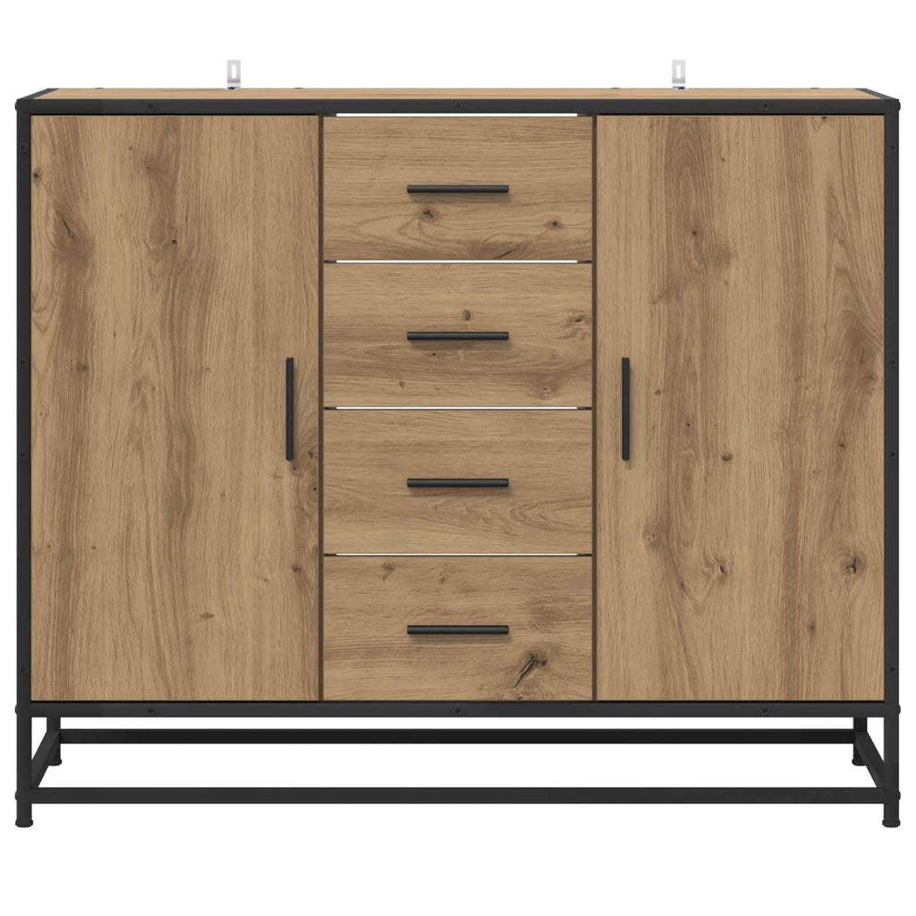vidaXL Bufet Dąb artisan 92 x 35 x 76 cm Drewno inżynieryjne