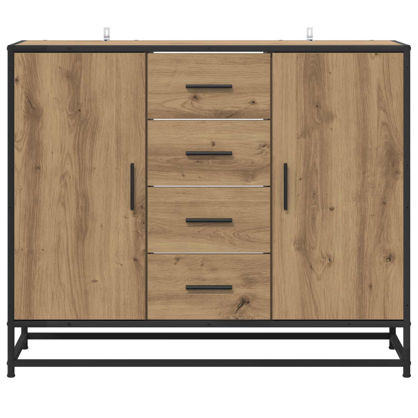 vidaXL Bufet Dąb artisan 92 x 35 x 76 cm Drewno inżynieryjne