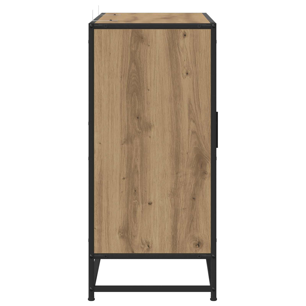 vidaXL Bufet Dąb artisan 92 x 35 x 76 cm Drewno inżynieryjne