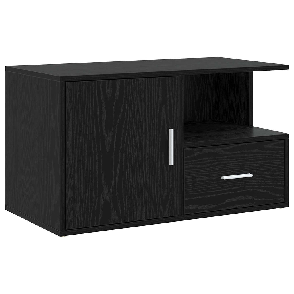 vidaXL Szafka narożna Czarny dąb 200 x 40 x 45 cm Drewno inżynieryjne