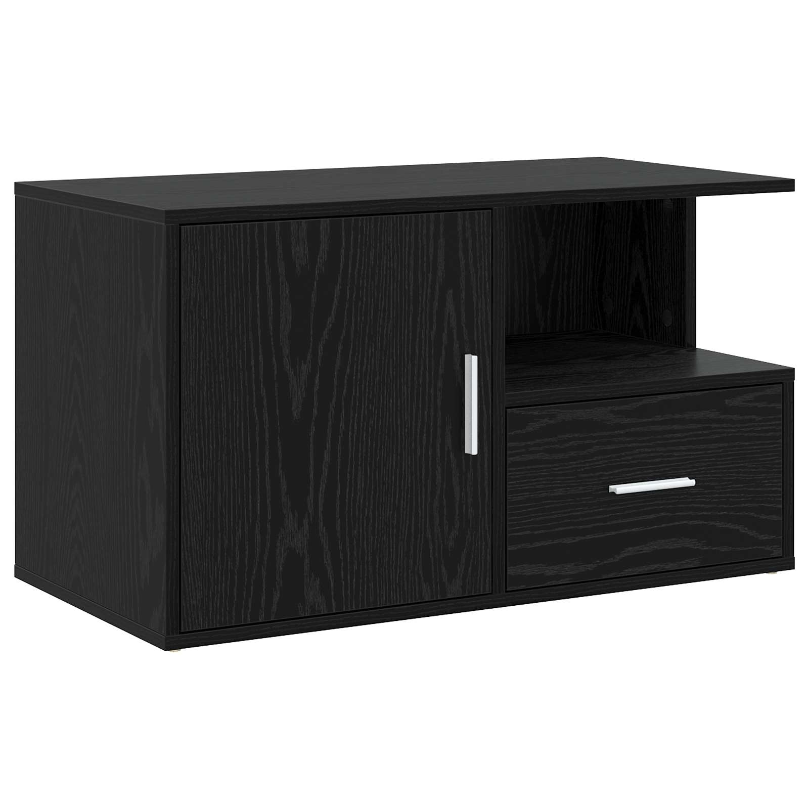 vidaXL Szafka narożna Czarny dąb 200 x 40 x 45 cm Drewno inżynieryjne