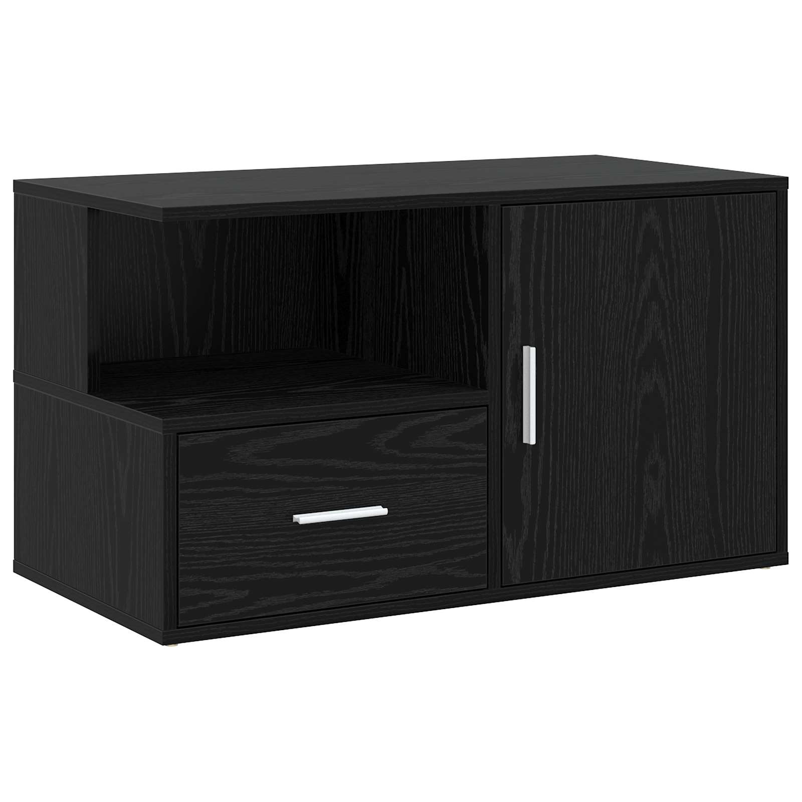 vidaXL Szafka narożna Czarny dąb 200 x 40 x 45 cm Drewno inżynieryjne