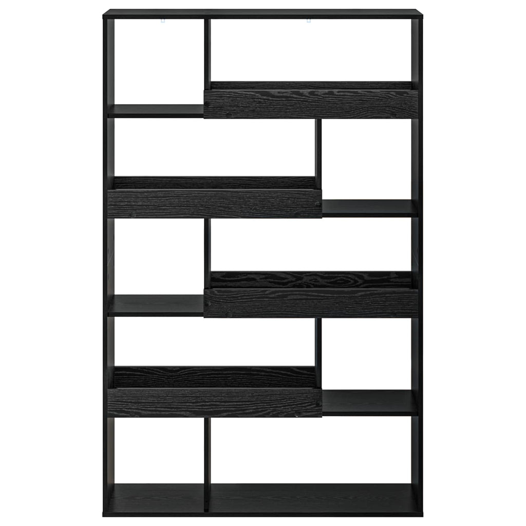 vidaXL Półka na książki Czarny dąb 100 x 33 x 156,5 cm