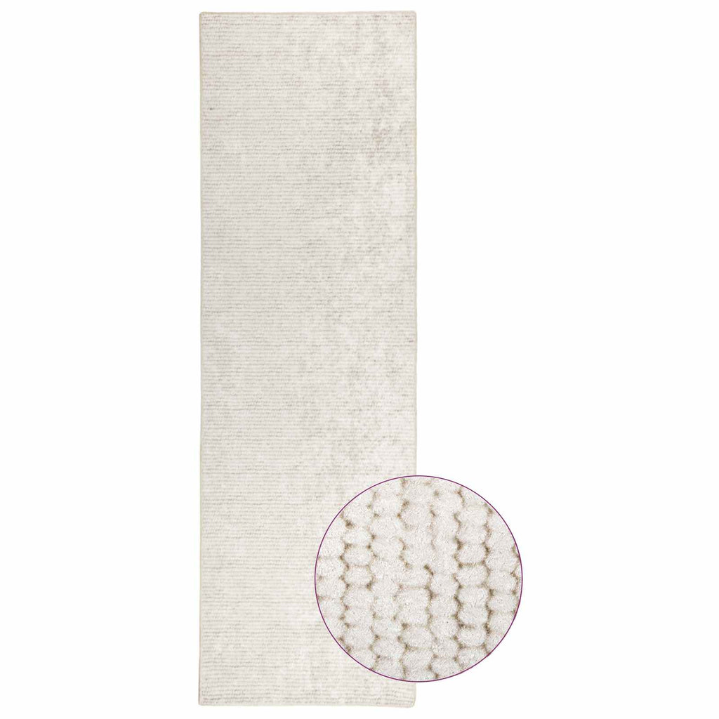 vidaXL Dywan kremowy 80 x 150 cm 100% poliester 3 mm Można prać