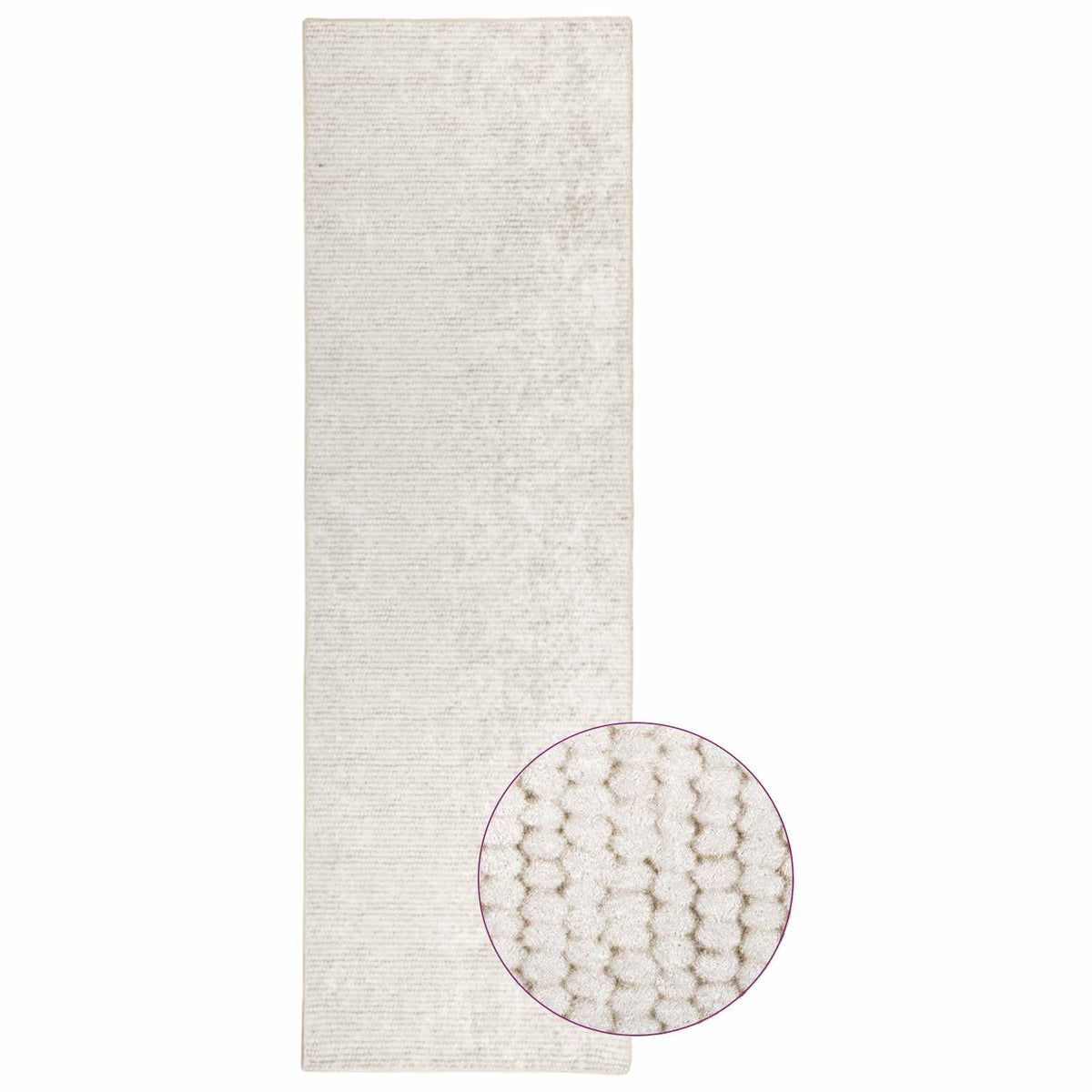 vidaXL Dywan kremowy 80 x 150 cm 100% poliester 3 mm Można prać