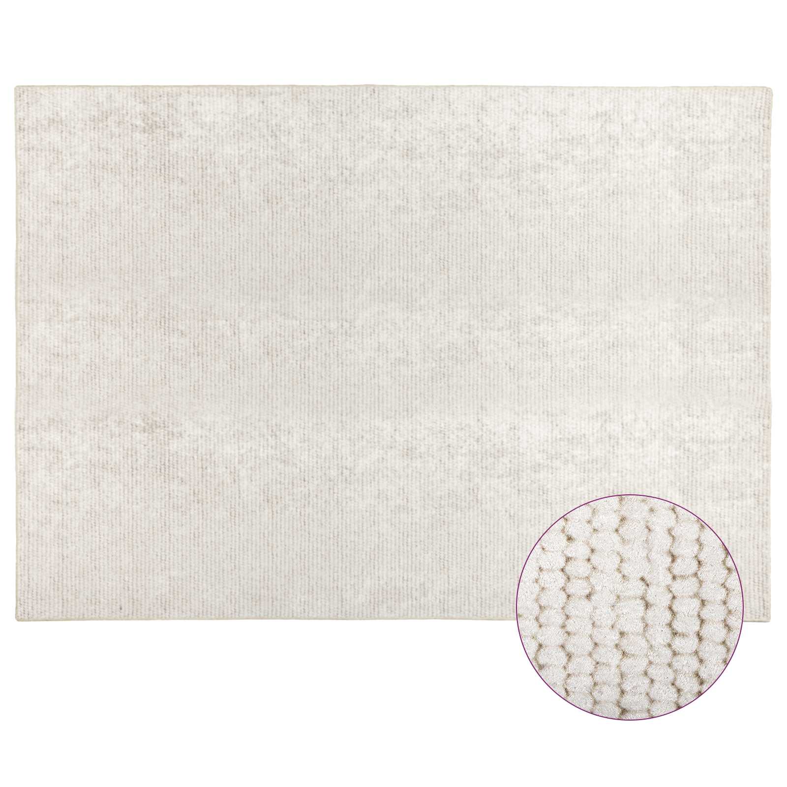 vidaXL Dywan kremowy 300 x 400 cm 100% poliester 3 mm Można prać