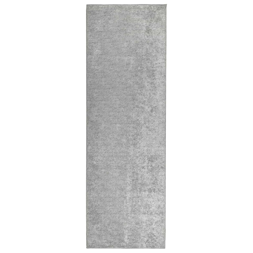 vidaXL Dywan Szary 50 x 300 cm 100% poliester 3 mm Można prać