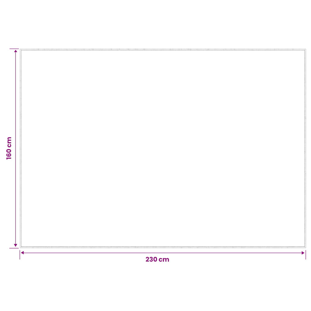 vidaXL Dywan Szary 160 x 230 cm 100% poliester 3 mm Można prać
