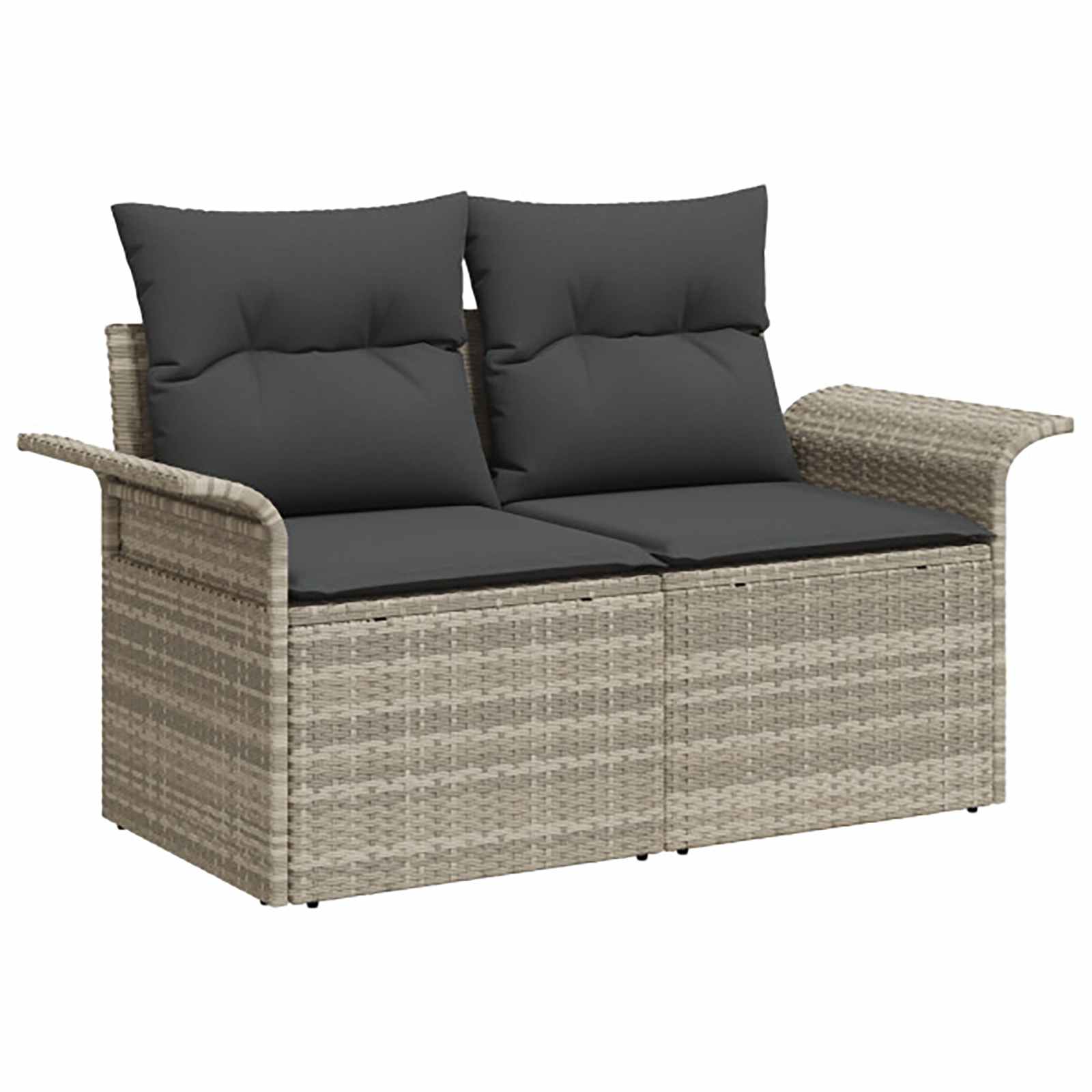 vidaXL Zestaw Sof 6 pcs 4-Liczba miejsc Jasnoszary i ciemnoszary