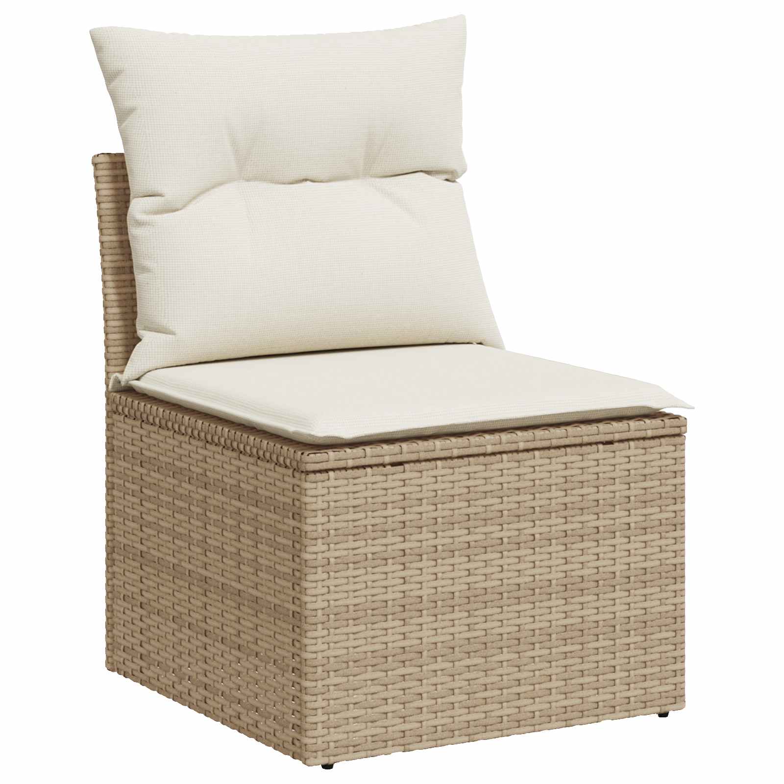 vidaXL Zestaw Sof 6 szt. Beżowy i kremowy Rattan polietylenowy i stal