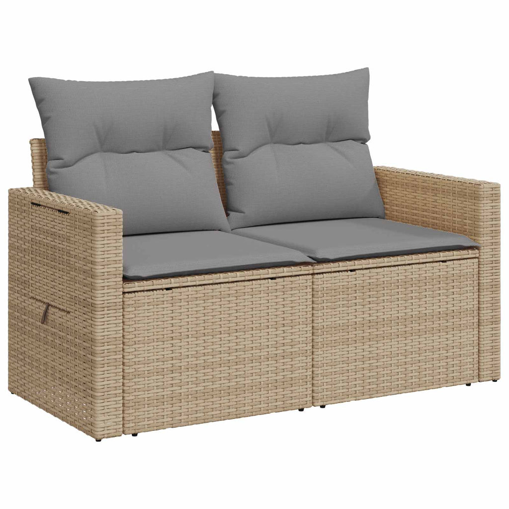 vidaXL Zestaw Sof 6 szt. Beżowy i jasnoszary