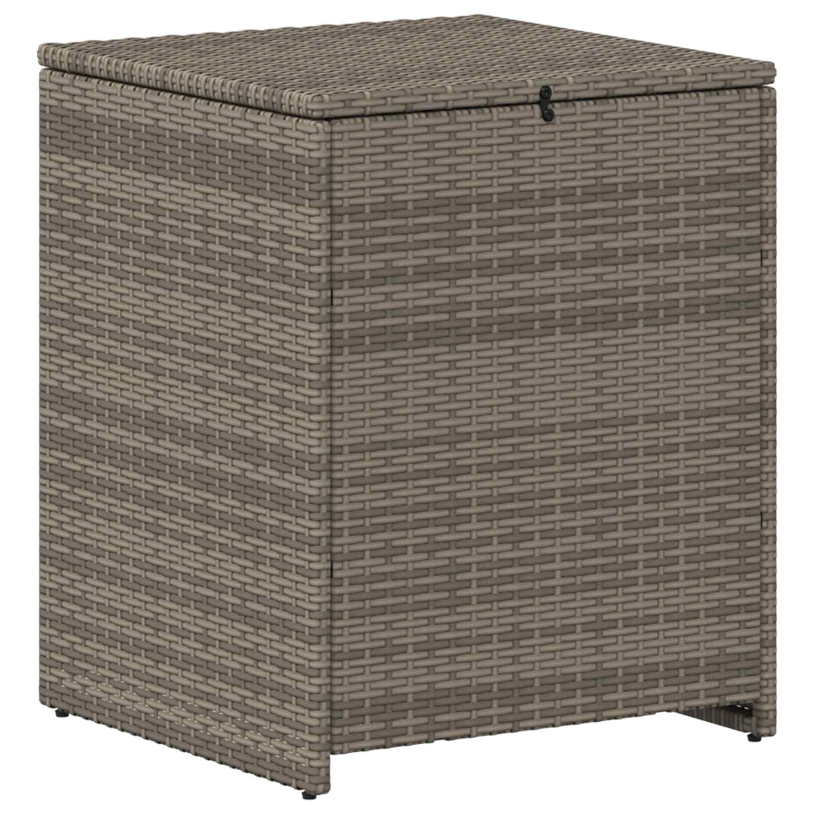 vidaXL Zestaw Sof 6 szt. Szary i granatowy Rattan polietylenowy i stal
