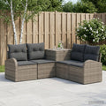 vidaXL Zestaw Sof 5 szt. Szary i ciemnoszary