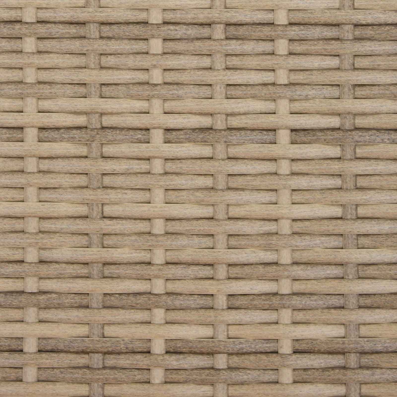 vidaXL Zestaw Sof 5 szt. Beżowy i kremowy Rattan polietylenowy i stal