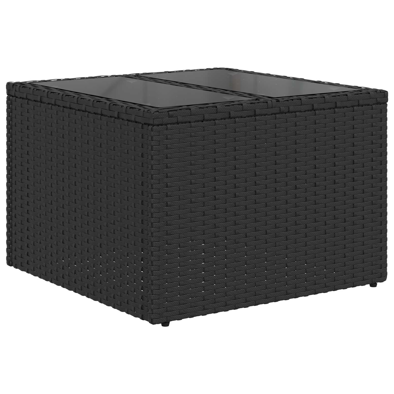 vidaXL Zestaw Sof 8 szt. Czarny Rattan polietylenowy i stal