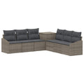 vidaXL Zestaw Sof 7 pcs Szary i ciemnoszary