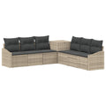 vidaXL Zestaw Sof 7 pcs Jasnoszary i ciemnoszary