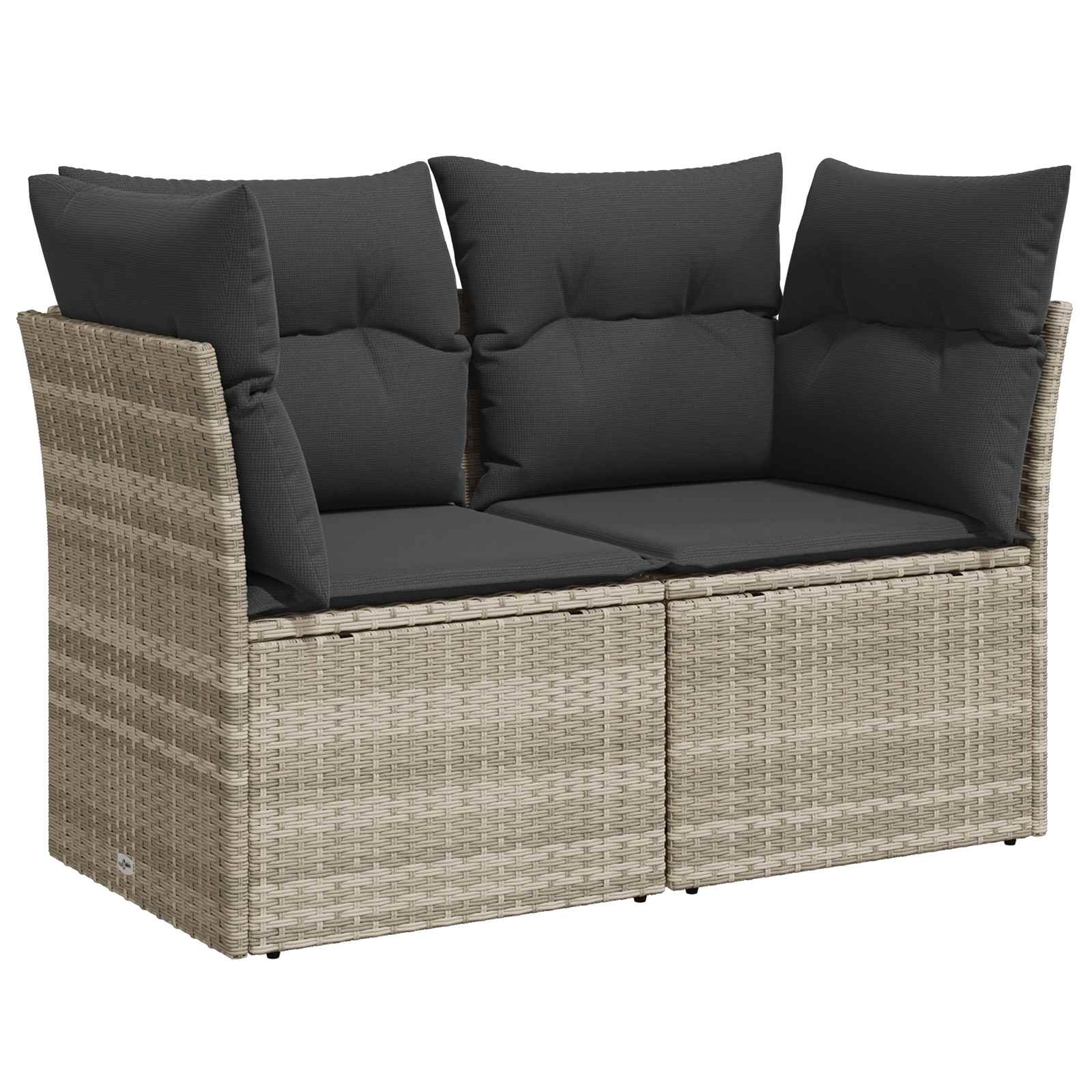vidaXL Zestaw Sof 7 pcs Jasnoszary i ciemnoszary