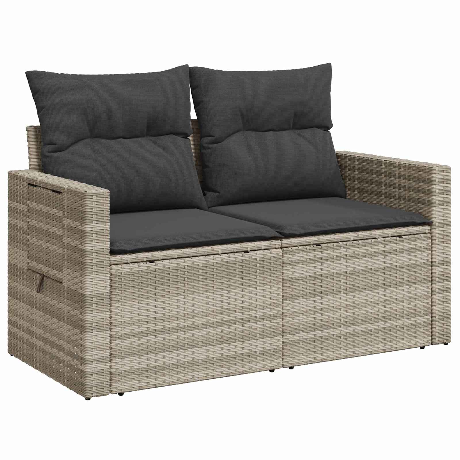 vidaXL Zestaw Sof 7 pcs Jasnoszary i ciemnoszary
