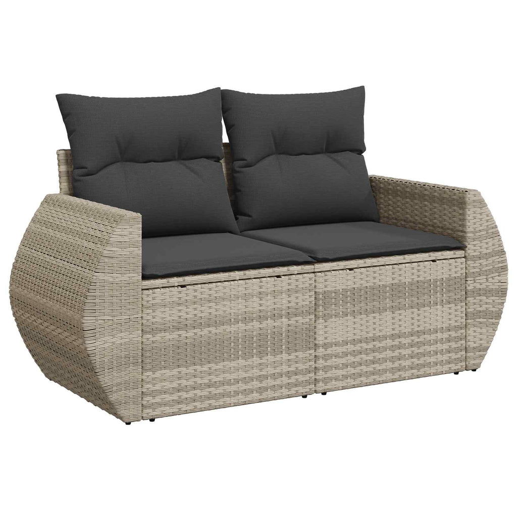 vidaXL Zestaw Sof 7 pcs Jasnoszary i ciemnoszary