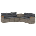 vidaXL Zestaw Sof 7 pcs Szary i ciemnoszary