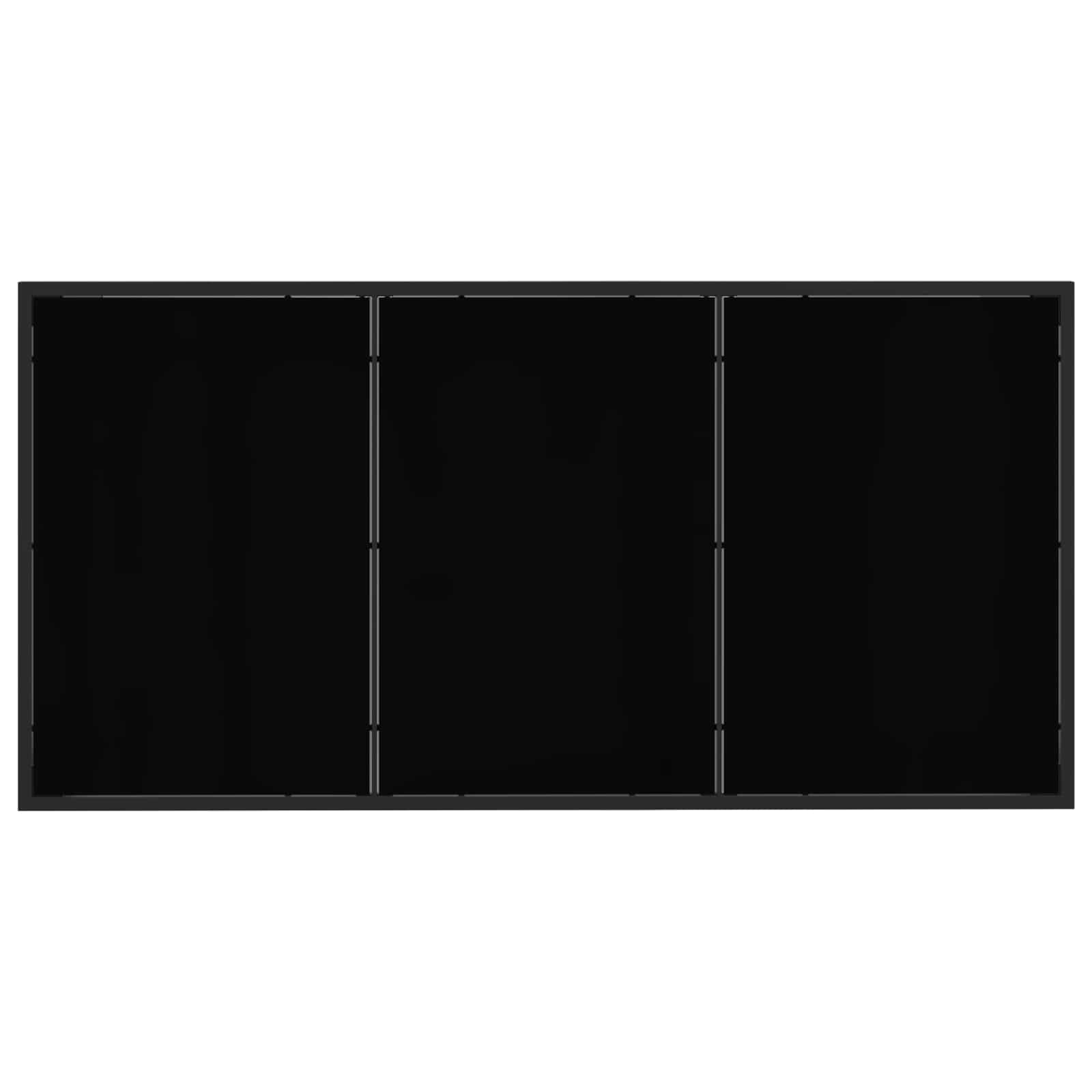 vidaXL Zestaw do jadalni w ogrodzie 9 pcs Czarny i antracyt