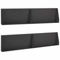 vidaXL Mur oporowy 4 szt. 100 x 12 x 30 cm Stal Czarny