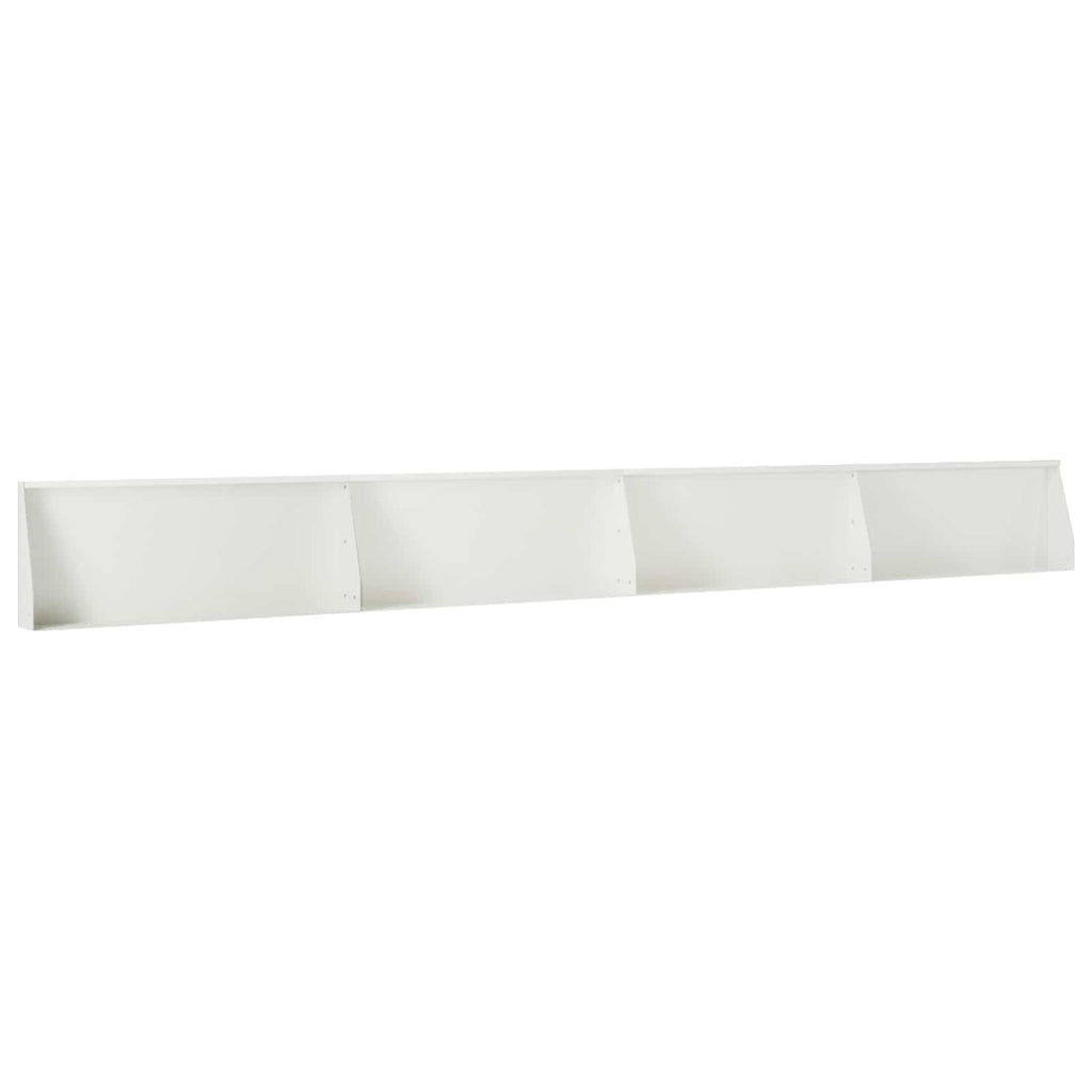vidaXL Mur oporowy 4 szt. 100 x 12 x 30 cm Stal Biały