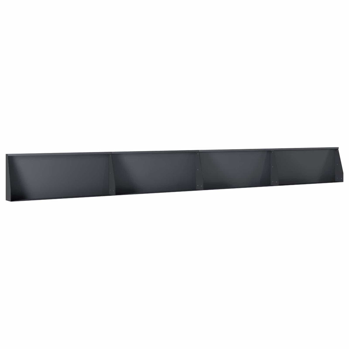 vidaXL Mur oporowy 4 szt. 100 x 12 x 30 cm Stal antracytowy