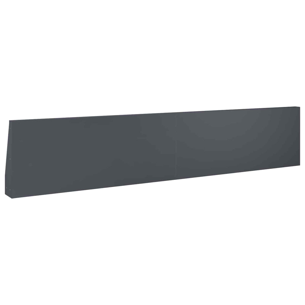 vidaXL Mur oporowy 4 szt. 100 x 12 x 30 cm Stal antracytowy