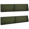 vidaXL Mur oporowy 4 szt. 100 x 12 x 30 cm Stal Oliwkowy zielony
