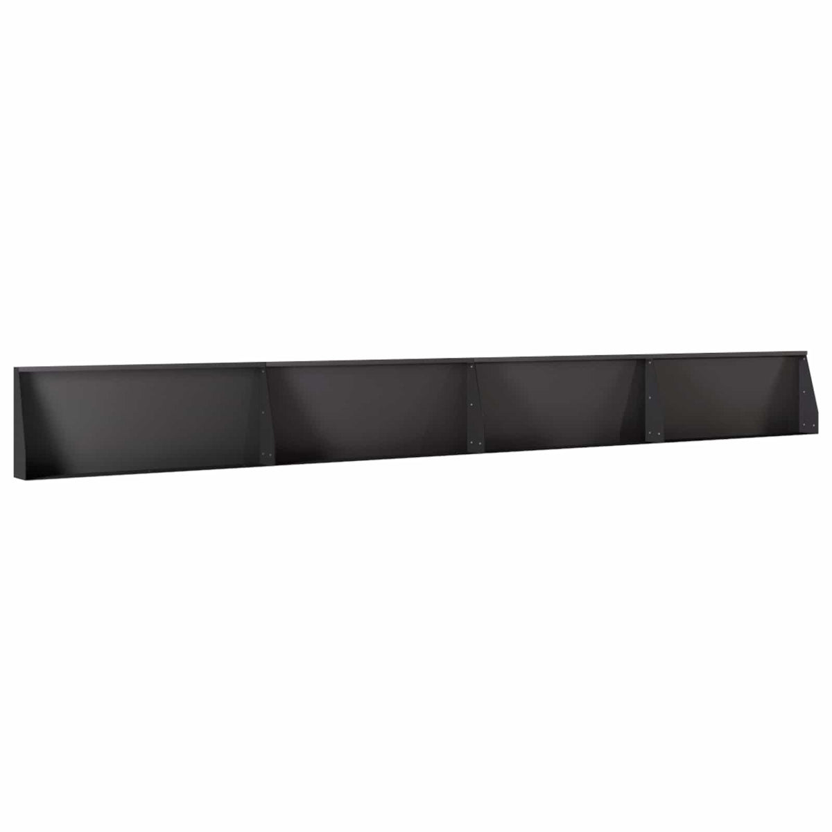 vidaXL Mur oporowy 4 szt. 100 x 12 x 40 cm Stal Czarny