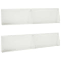 vidaXL Mur oporowy 4 szt. 100 x 12 x 40 cm Stal Biały
