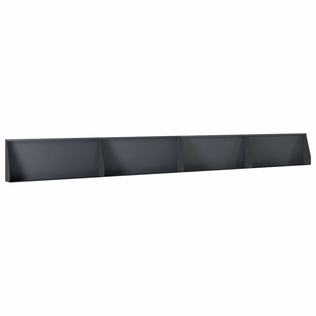 vidaXL Mur oporowy 4 szt. 100 x 12 x 40 cm Stal antracytowy