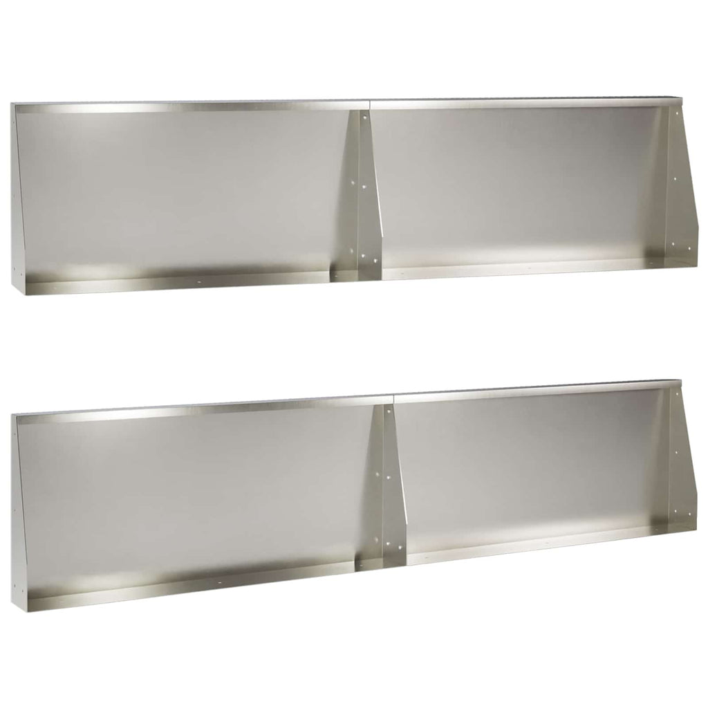 vidaXL Mur oporowy 4 szt. 100 x 12 x 40 cm Stal nierdzewna srebrny