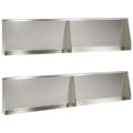 vidaXL Mur oporowy 4 szt. 100 x 12 x 40 cm Stal nierdzewna srebrny