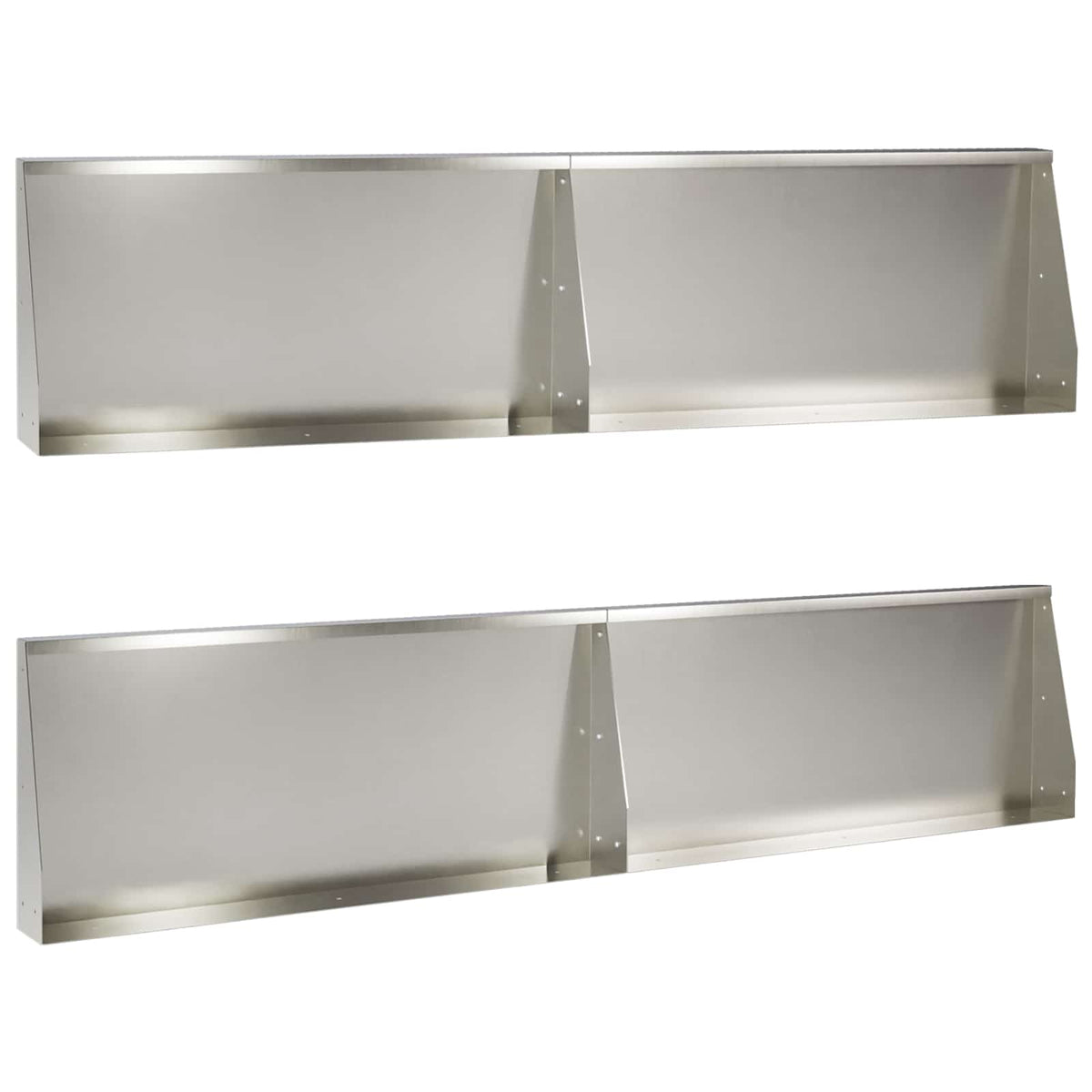 vidaXL Mur oporowy 4 szt. 100 x 12 x 40 cm Stal nierdzewna srebrny