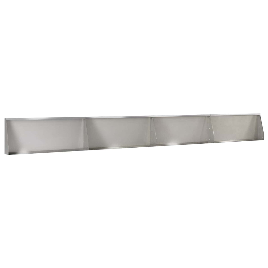 vidaXL Mur oporowy 4 szt. 100 x 12 x 40 cm Stal nierdzewna srebrny