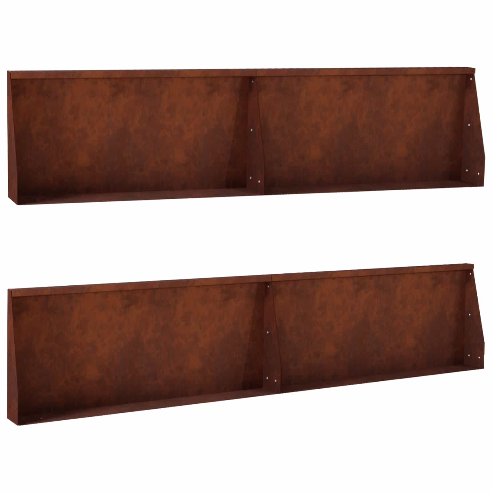 vidaXL Mur oporowy 4 szt. 100 x 12 x 40 cm Stal kortenowska Rdzawy